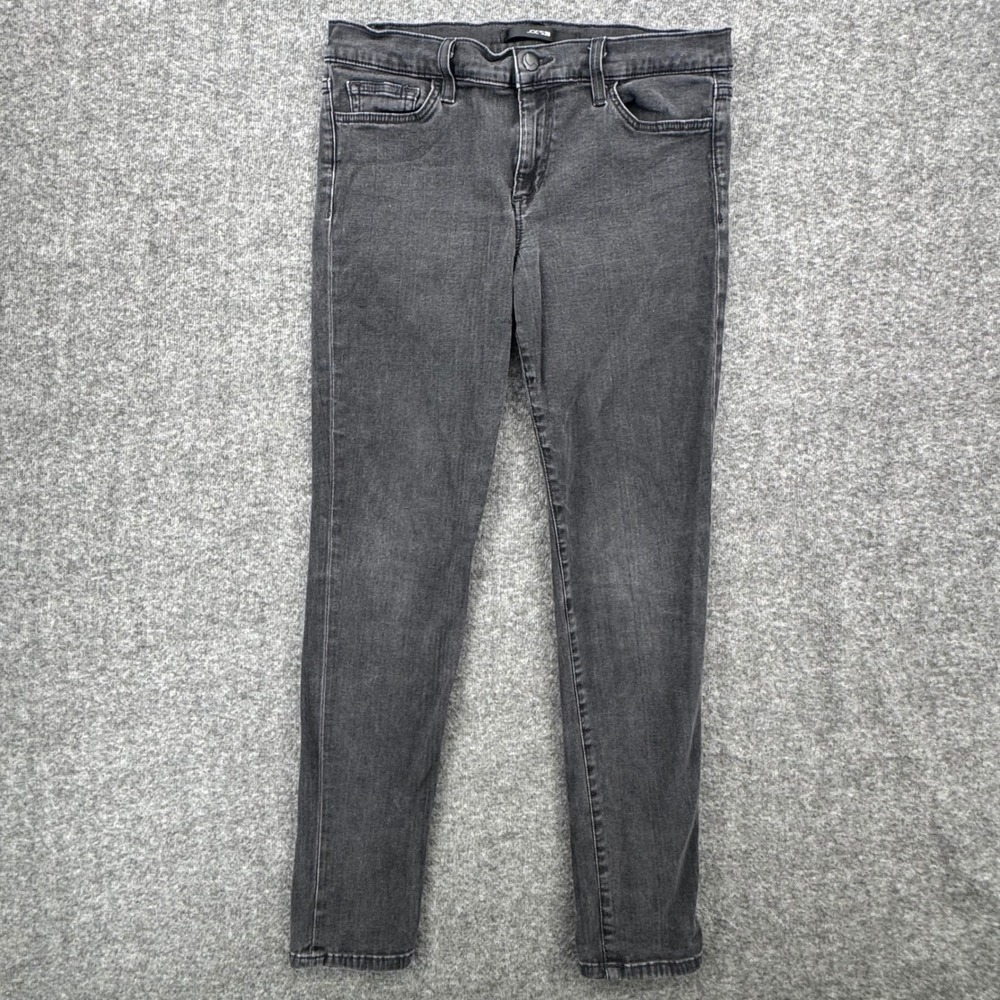 Joes Jeans  The Skinny Faded Black Mid Rise Stretch Denim Jeans Womens Size 29